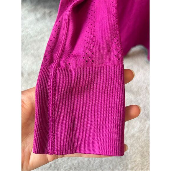 NWOT LULULEMON swiftly breathe long sleeve fetching lines, $88 Sz 4, F30 - Picture 7 of 7